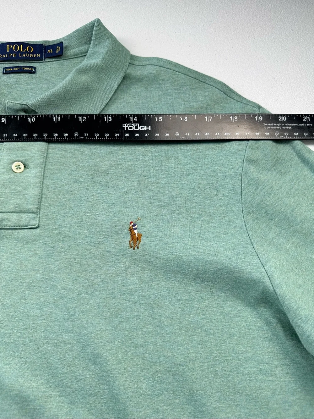 Polo Ralph Lauren Pima Soft Touch Polo Shirt Green Heather XL Men’s Cotton